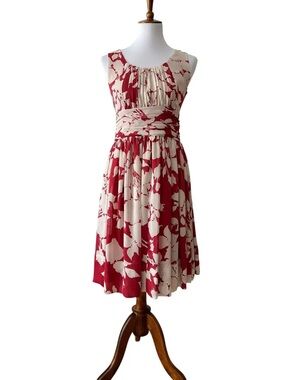 Talbots Small Cocktail dress Fall Retro Chiffon 50s Wedding Guest Homecoming